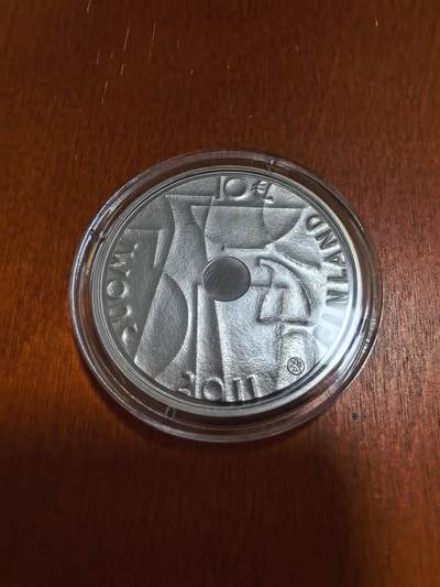 长老汇蛇年精选第四十六场拍卖 2011芬兰弗兰克工业艺术10欧元精制银币，普制5000枚，精制1万枚，盒证全