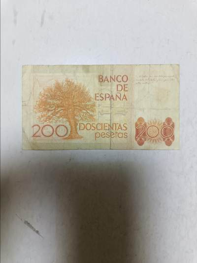 【20250918】非全新纸币第286场 西班牙1980年200比塞塔