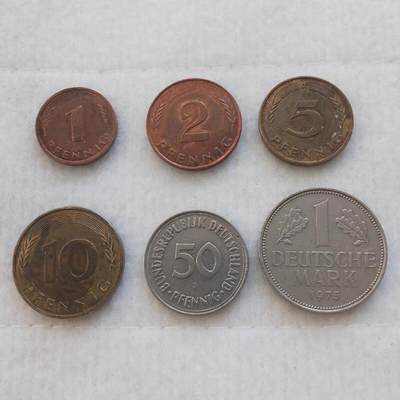德国1.2.5.10芬尼1马克套币年份随机发货 - 德国1.2.5.10芬尼1马克套币年份随机发货