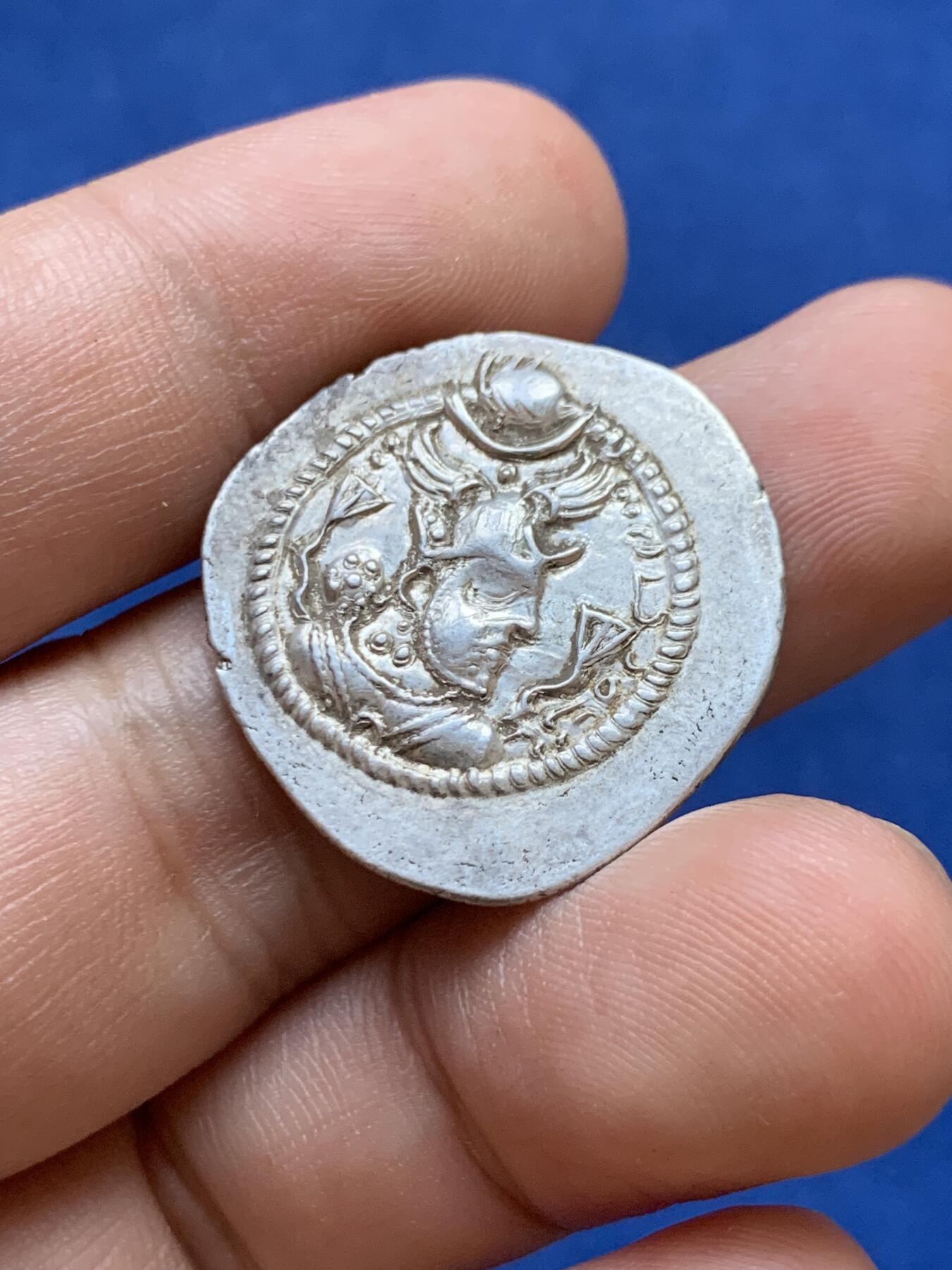《竞宝斋》第419场 周日，周一，2场连拍 （全场包邮） 萨珊 打制币 4克左右 细节见图