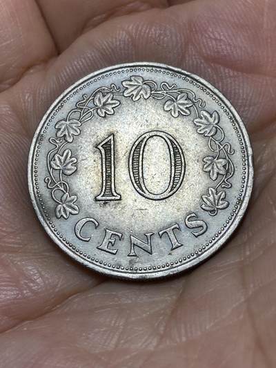2025年第九十一场(总第一百一十七场）外国好品散币(免佣金) - 马耳他🇲🇹1972年10分(第一套流通硬币，首发年)