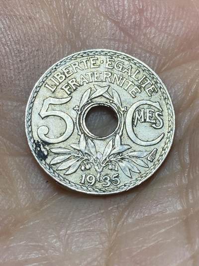 2025年第九十一场(总第一百一十七场）外国好品散币(免佣金) - 法兰西第三共和国1935年5生丁