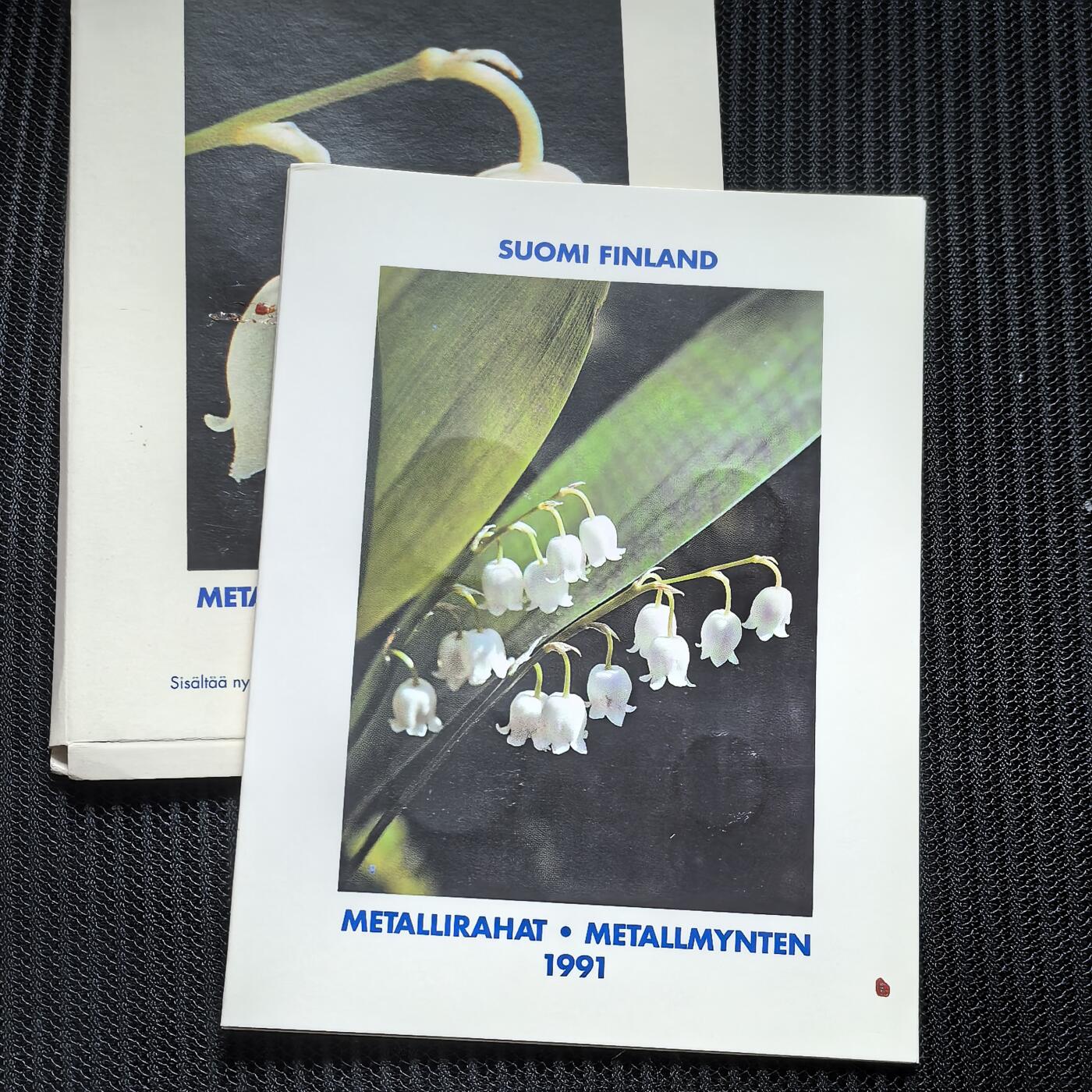 道一币馆币章第一百四十六场 原包装 芬兰1991年套币四枚 