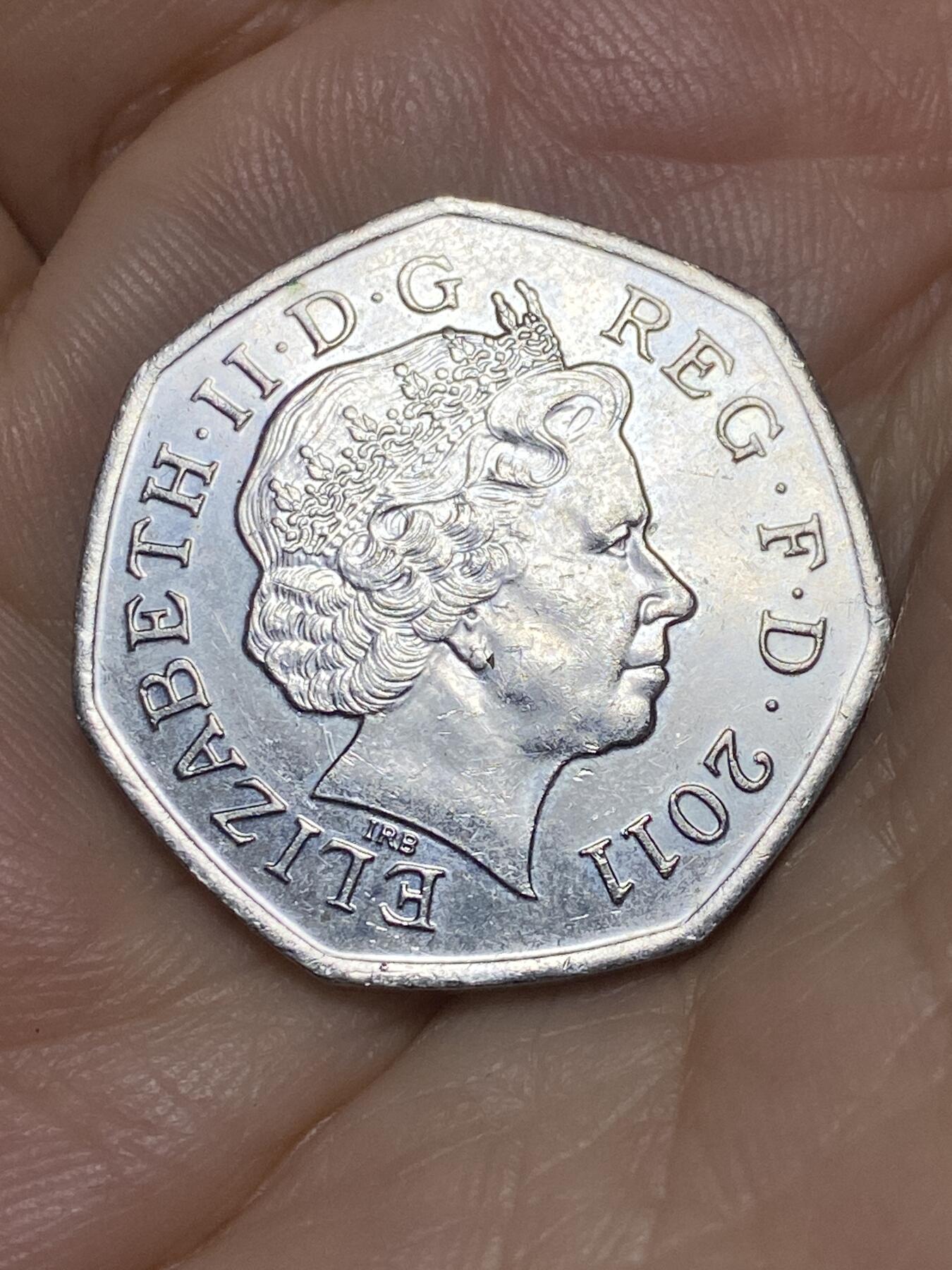 2025年第九十一场(总第一百一十七场）外国好品散币(免佣金) 英国🇬🇧2011单年份50便士(2012伦敦奥运会15/29手球纪念币)