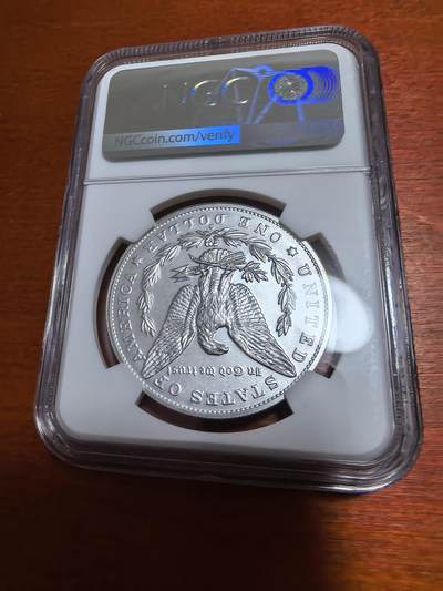 长老汇蛇年精选第四十六场拍卖 2021 'O' 美国摩根1美元银币，NGC MS70分，O记早期标，百年标