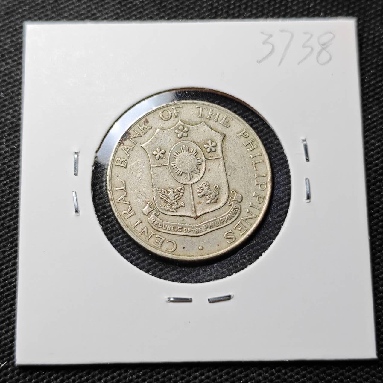 KK钱币收藏小铺 第337场 2月预留时间 周末发货 1966菲律宾25分 打铁女神