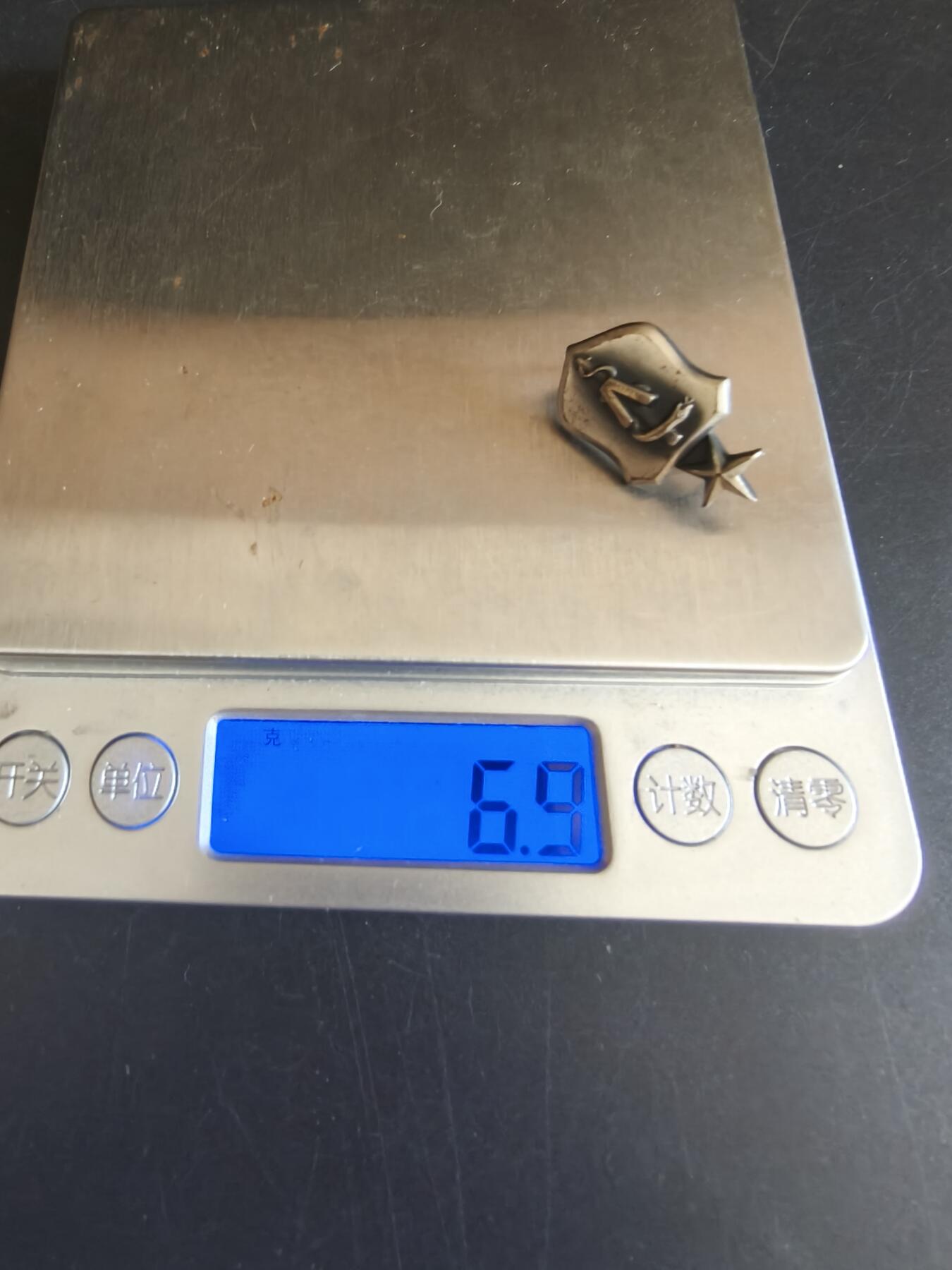 老王徽章第149期 美国空军中级兽医领章   925银   6.9g