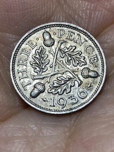 2025年第九十一场(总第一百一十七场）外国好品散币(免佣金) - 好品–英国🇬🇧1936年3便士银币(乔治五世逝世年，第四版关门年，500银)