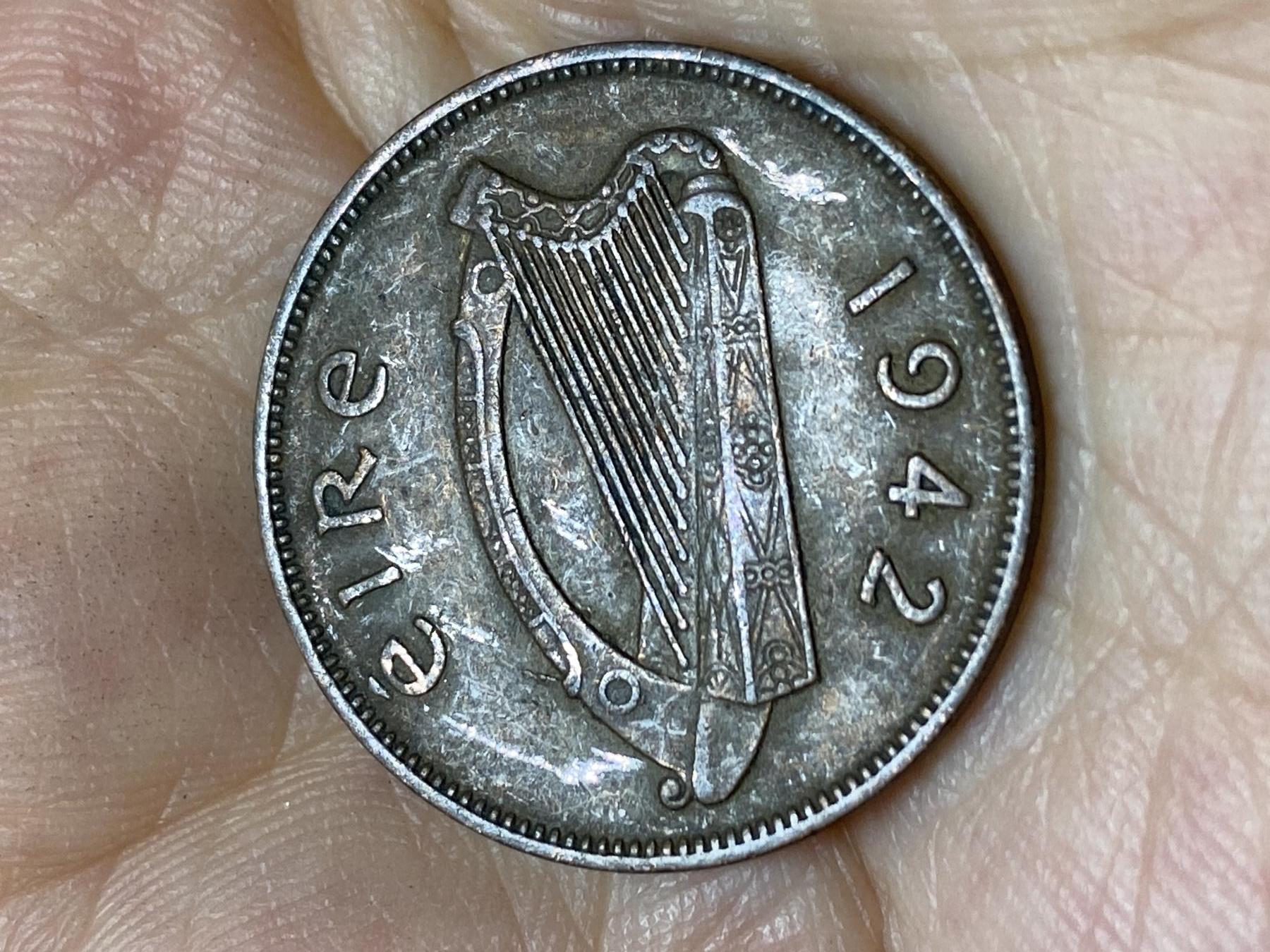 2025年第九十一场(总第一百一十七场）外国好品散币(免佣金) 爱尔兰🇮🇪1942年1/2便士(共和国时期第一套)