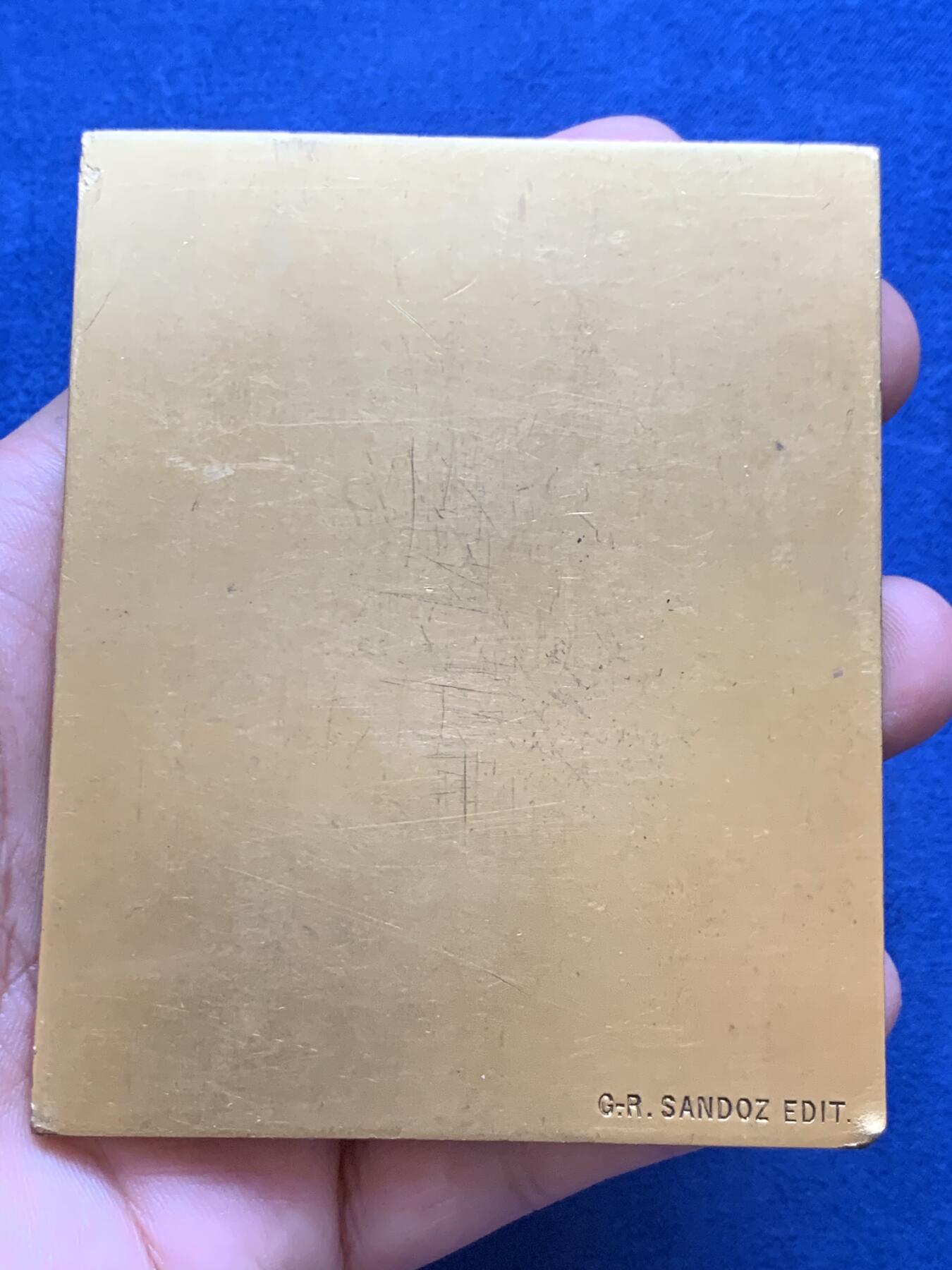 《竞宝斋》第419场 周日，周一，2场连拍 （全场包邮） 名家J.C. CHAPLAIN作 法兰西雷蒙·普恩加莱巨型纪念章 边铭 Épreuve d'auteur 作者试样版 值得收藏 230.4克 73*90mm 三角铜标 轻微不平