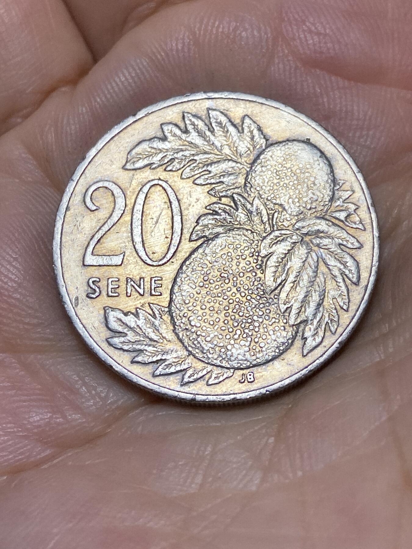 2025年第九十一场(总第一百一十七场）外国好品散币(免佣金) 萨摩亚🇼🇸1993年20分(第二套流通硬币)