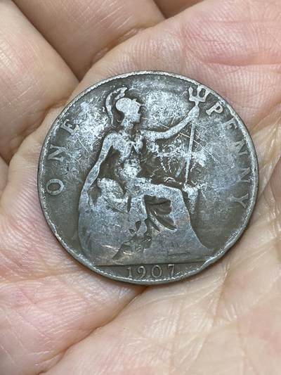 2025年第九十一场(总第一百一十七场）外国好品散币(免佣金) - 英国🇬🇧1907年1便士(爱德华七世时期)