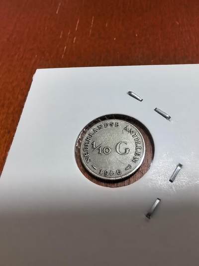 长老汇马年精选第十九场拍卖 1956荷属安提拉朱莉安娜1/10盾银币，1.4克640银