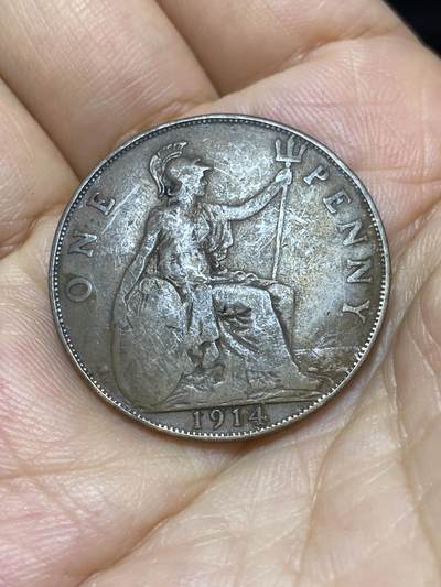 2025年第九十一场(总第一百一十七场）外国好品散币(免佣金) - 英国🇬🇧1914年1便士(乔治五世第一版)
