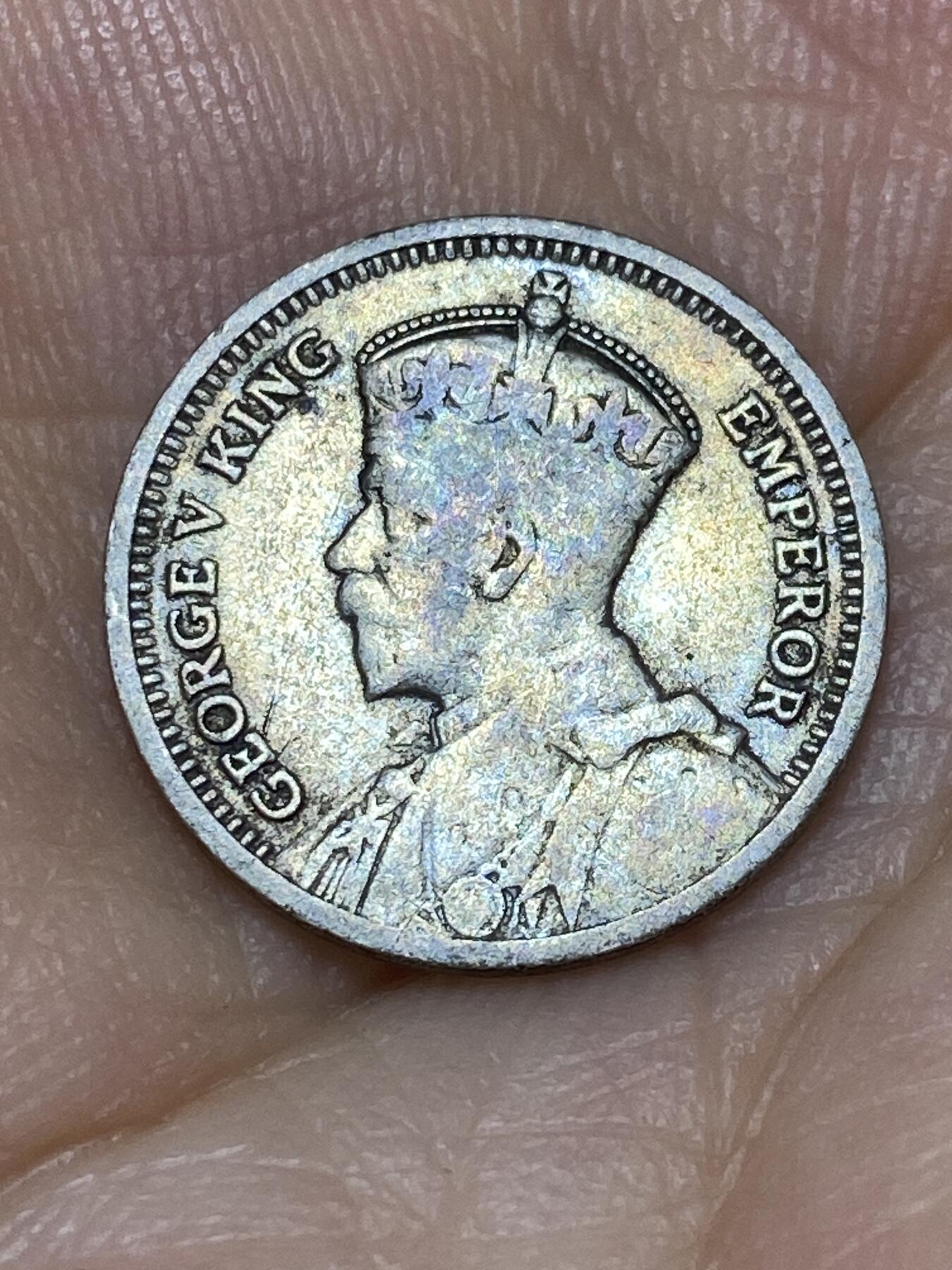 2025年第九十一场(总第一百一十七场）外国好品散币(免佣金) 新西兰🇳🇿1934年3便士银币(乔治五世时期，500银)