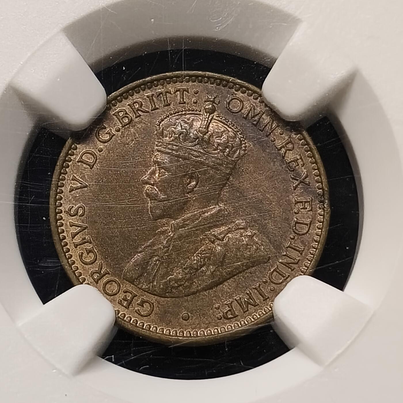 【全场包邮】纯粹捡漏拍套币 英属西非1936年3便士-NGC UNC DETAILS