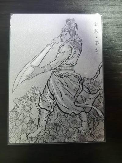 光影卡牌第23期，各家亲签，各家套卡，持续收拍品 - 张建东水浒，线稿粗闪蔡庆，限编051/099