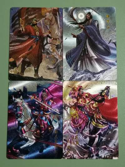 光影卡牌第23期，各家亲签，各家套卡，持续收拍品 - 百里新艺隋唐，特卡面具兰陵王➕李元霸大战宇文成都➕套卡2张，粗闪工艺