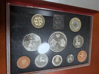 长老汇蛇年精选第四十六场拍卖 1997英国10枚精制币豪华套装，盒证全