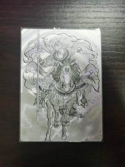 光影卡牌第23期，各家亲签，各家套卡，持续收拍品 - 张建东水浒，线稿粗闪徐宁，限编093/099