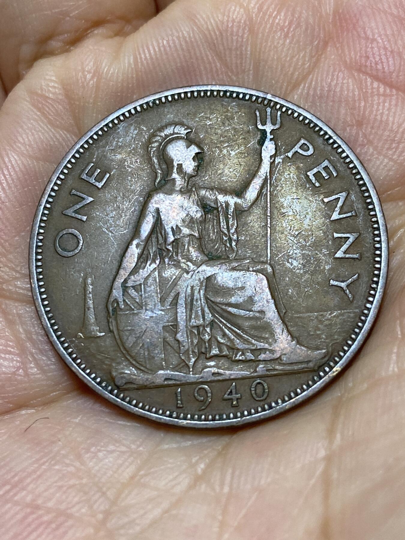 2025年第九十一场(总第一百一十七场）外国好品散币(免佣金) 英国🇬🇧1940年1便士(乔治六世第一版)
