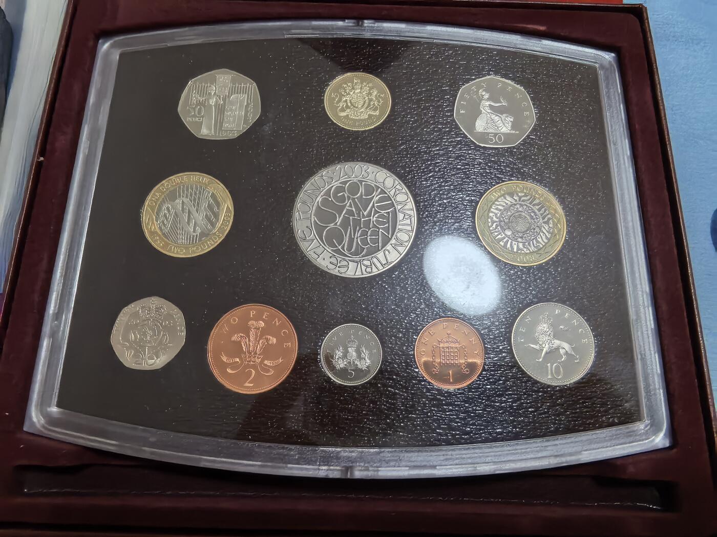 长老汇蛇年精选第四十七场拍卖 2003英国11枚精制套币，盒证全，5000套