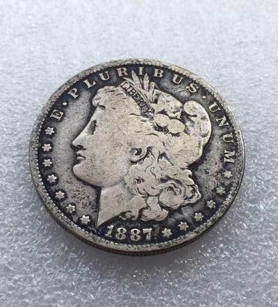 世界钱币专场拍卖 - 美国1887年O版摩根女神一美元银币
