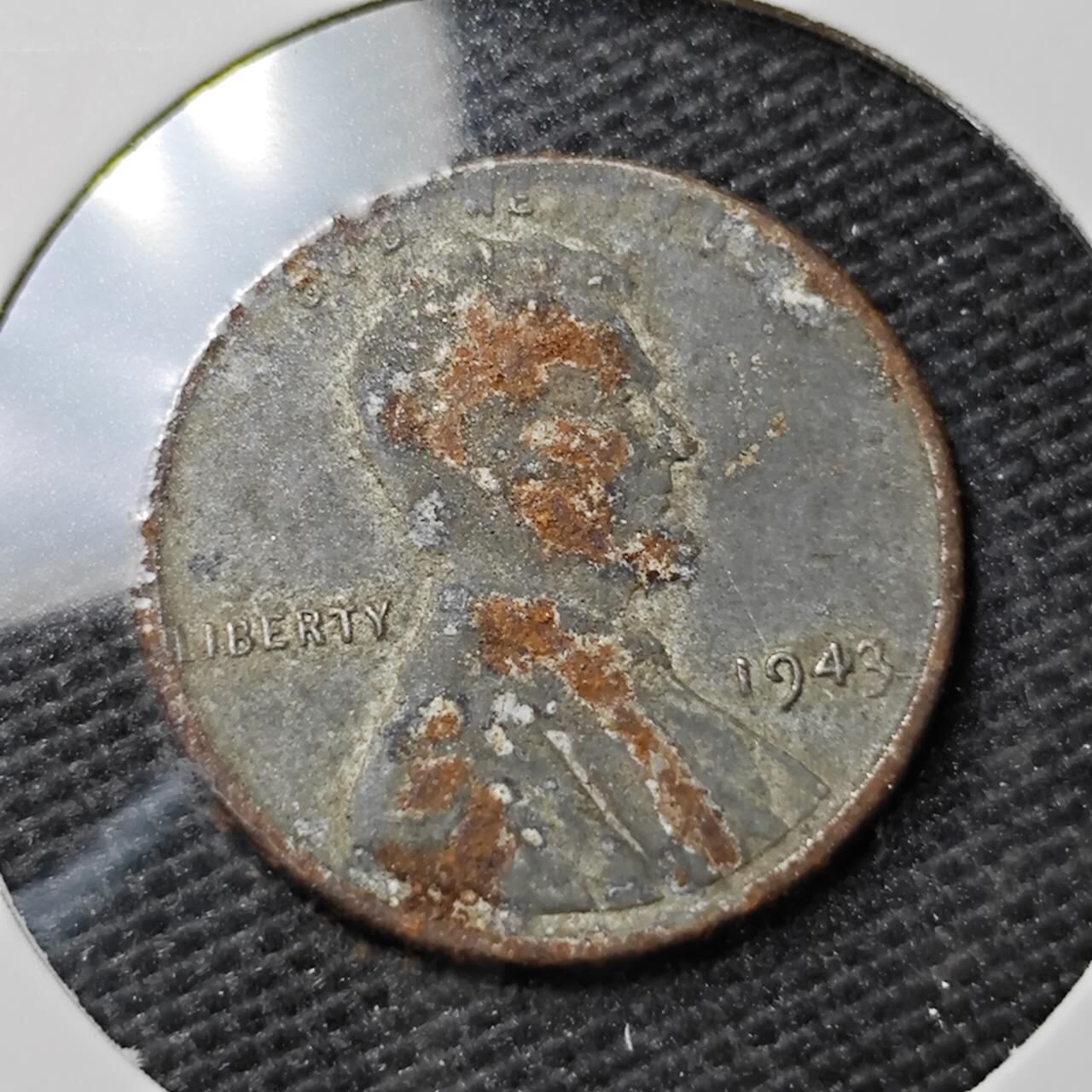 KK钱币收藏小铺 第337场 2月预留时间 周末发货 1943美国1分 铁币