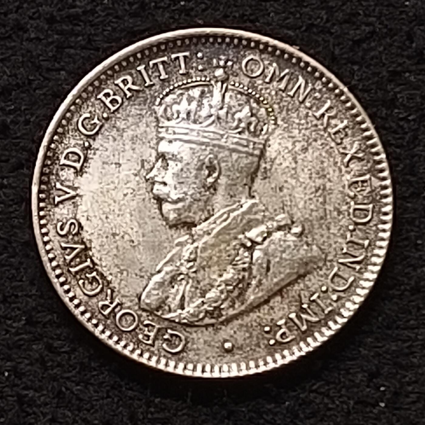 【全场包邮】纯粹捡漏拍套币 英属西非1920年乔治五世3便士银币
