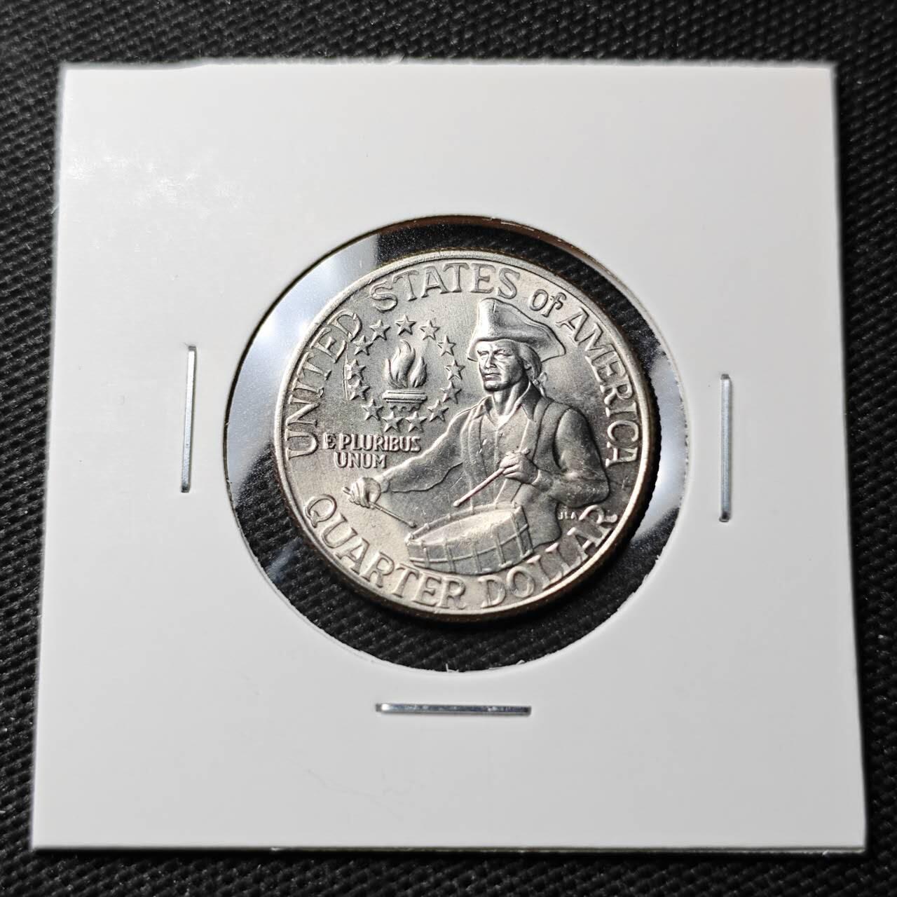 KK钱币收藏小铺 第337场 2月预留时间 周末发货 1976美国25分纪念币 好品