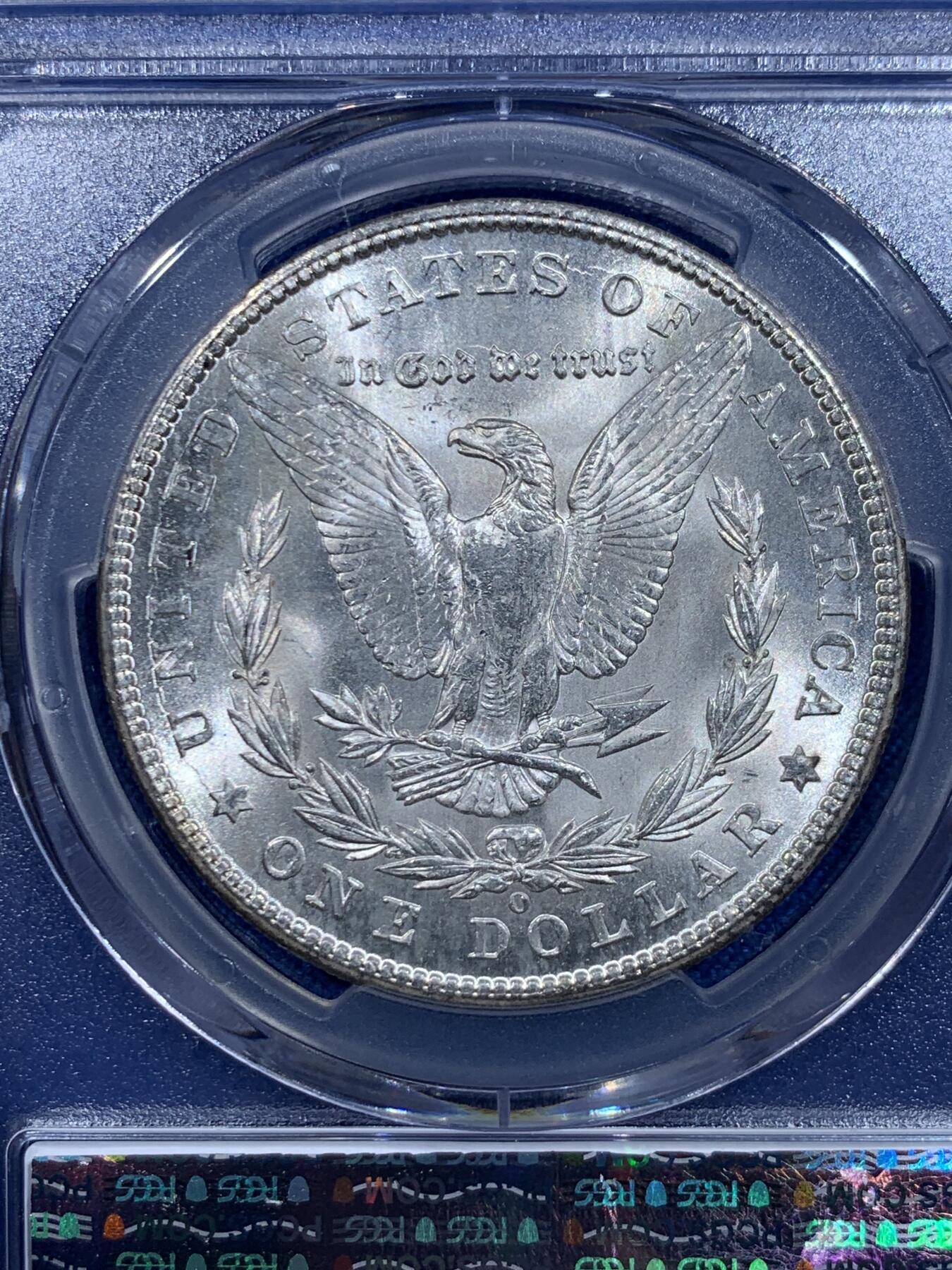 《竞宝斋》第419场 周日，周一，2场连拍 （全场包邮） PCGS MS64 美国1902年O版摩根一元银币白净好品