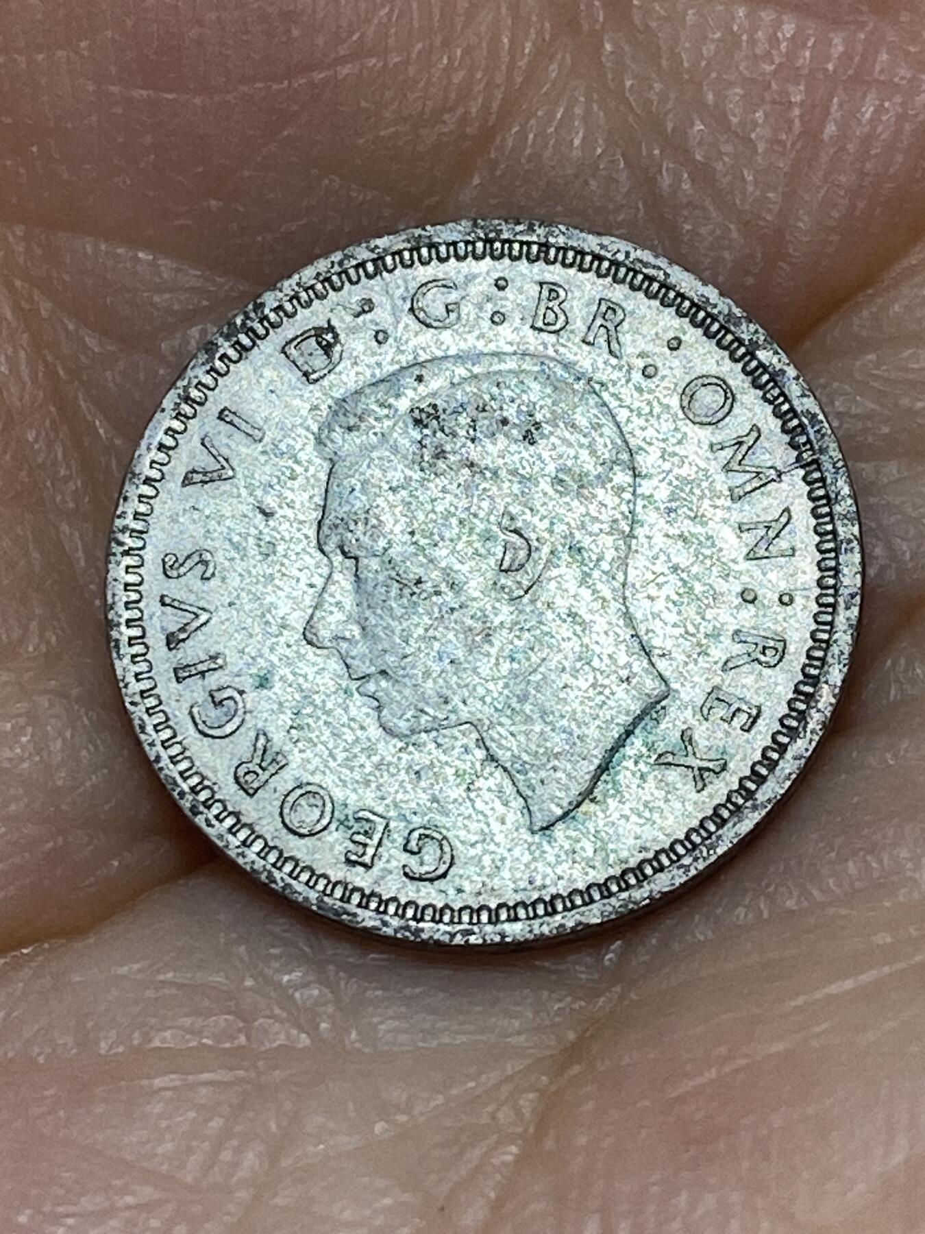 2025年第九十一场(总第一百一十七场）外国好品散币(免佣金) 英国🇬🇧1940年3便士银币(乔治六世第一版，500银)