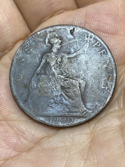 2025年第九十一场(总第一百一十七场）外国好品散币(免佣金) - 英国🇬🇧1900年1便士(维多利亚女王老年披纱)