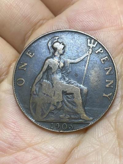 2025年第九十一场(总第一百一十七场）外国好品散币(免佣金) - 英国🇬🇧1905年1便士(爱德华七世时期)