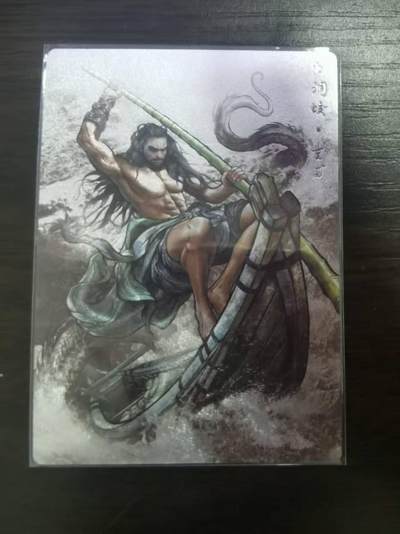 光影卡牌第23期，各家亲签，各家套卡，持续收拍品 - 张建东水浒，水墨粗闪童威，限编050/099