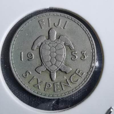 沼泽如烟--第839场 - 斐济1953年6便士