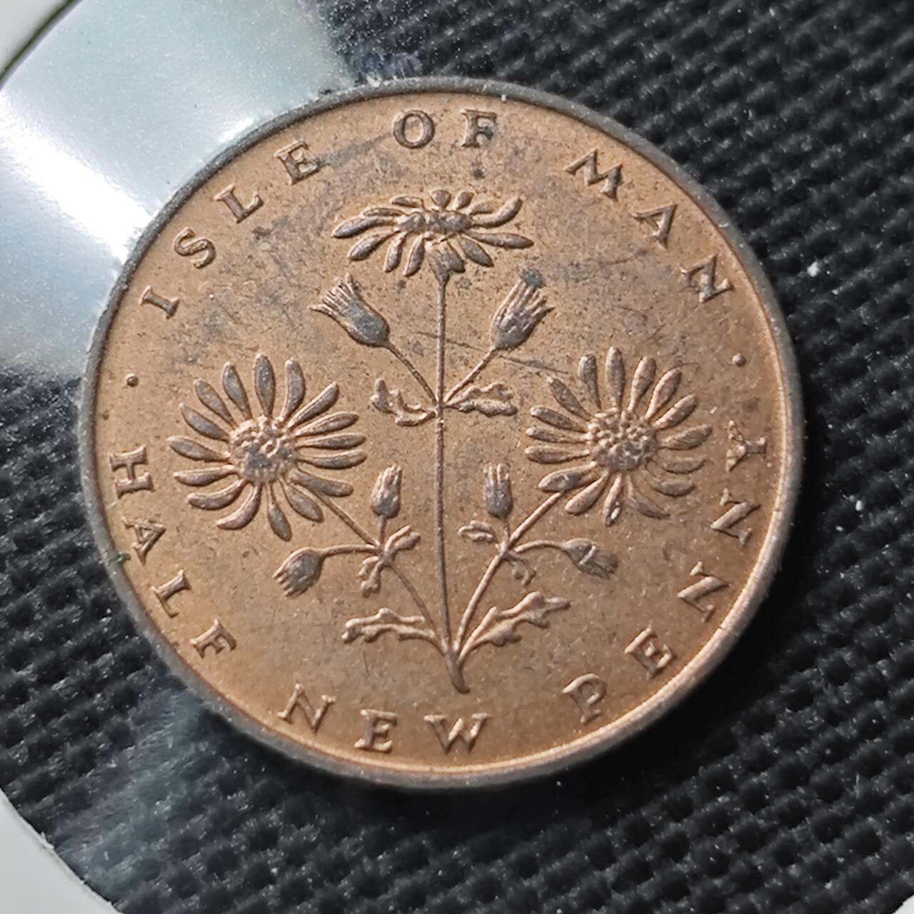 KK钱币收藏小铺 第337场 2月预留时间 周末发货 1971马恩岛1/2半便士 