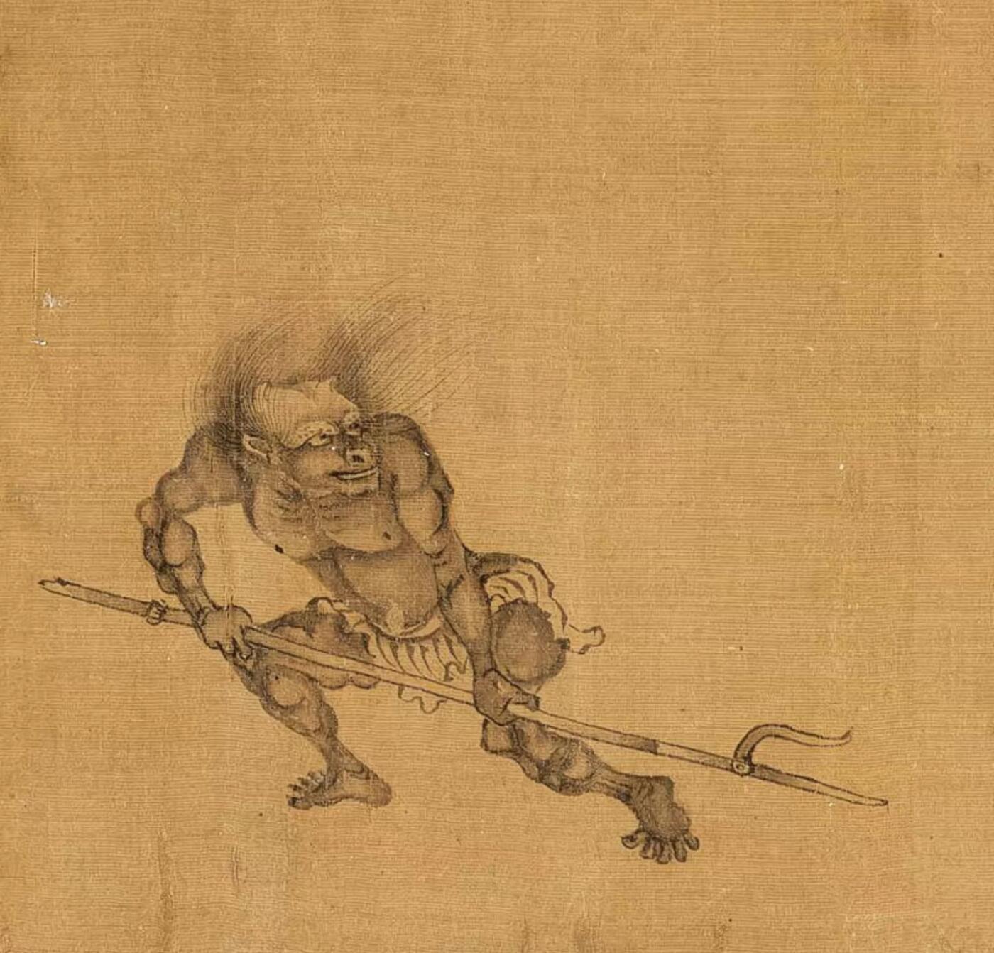 颜庚钟馗嫁妹图卷 高清微喷 画芯