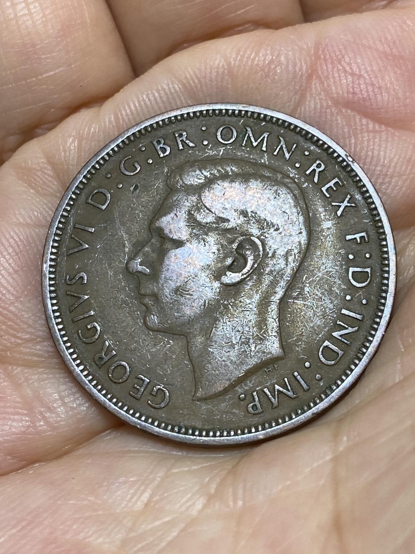 2025年第九十一场(总第一百一十七场）外国好品散币(免佣金) 英国🇬🇧1940年1便士(乔治六世第一版)