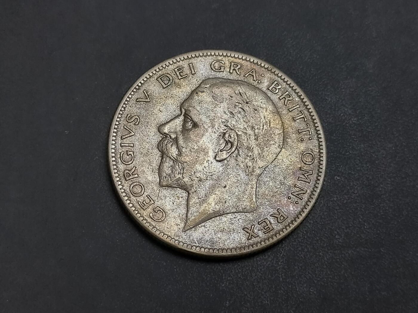 博彦收藏 AM 9月19日 8点钱币专场 1929年 半克朗 银币一枚 流通品