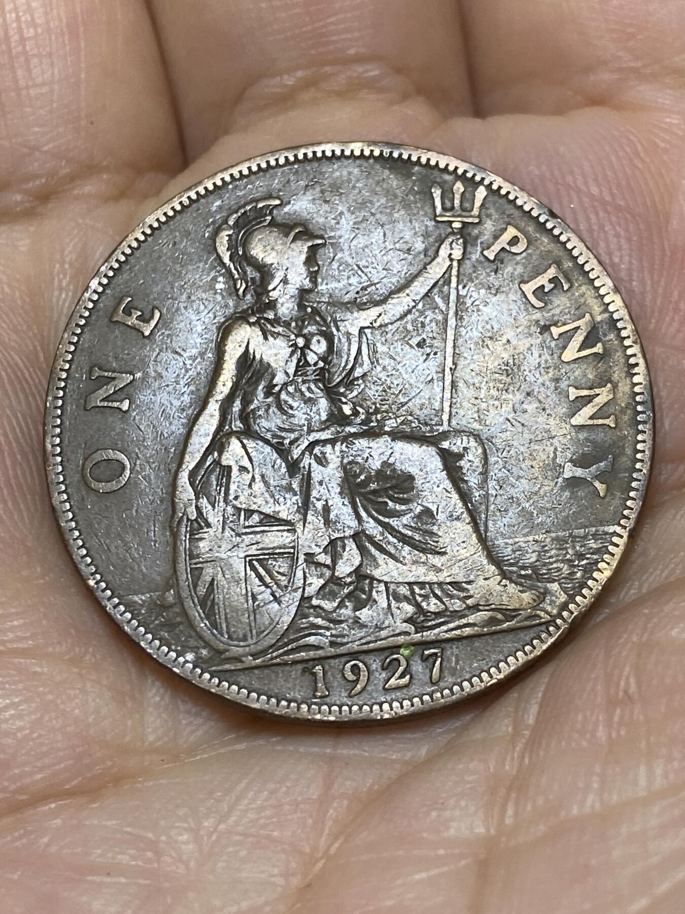 2025年第九十一场(总第一百一十七场）外国好品散币(免佣金) 英国🇬🇧1927年1便士(乔治五世第三版)