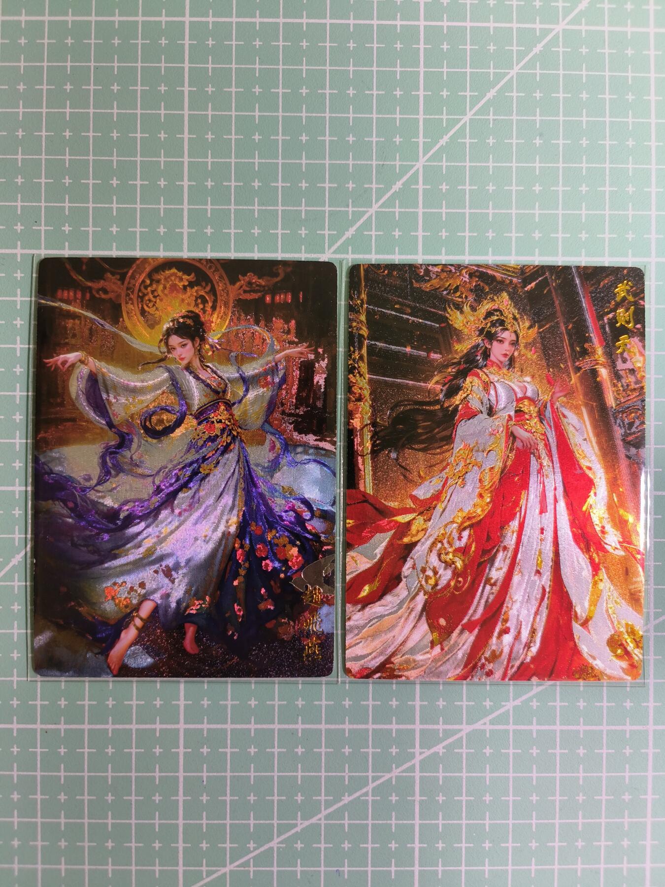 C先生卡牌 第12期 神州百花谱·西游姬·人间传·Art系列(持续收拍品中) 【粗闪】奇点 盲包系列《张飞燕+武则天》2张