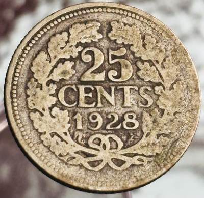 文馨钱币收藏第 272 场， 长期接收代拍品 - 1928 年荷兰威廉明娜 10 分银币，第六版 640 银