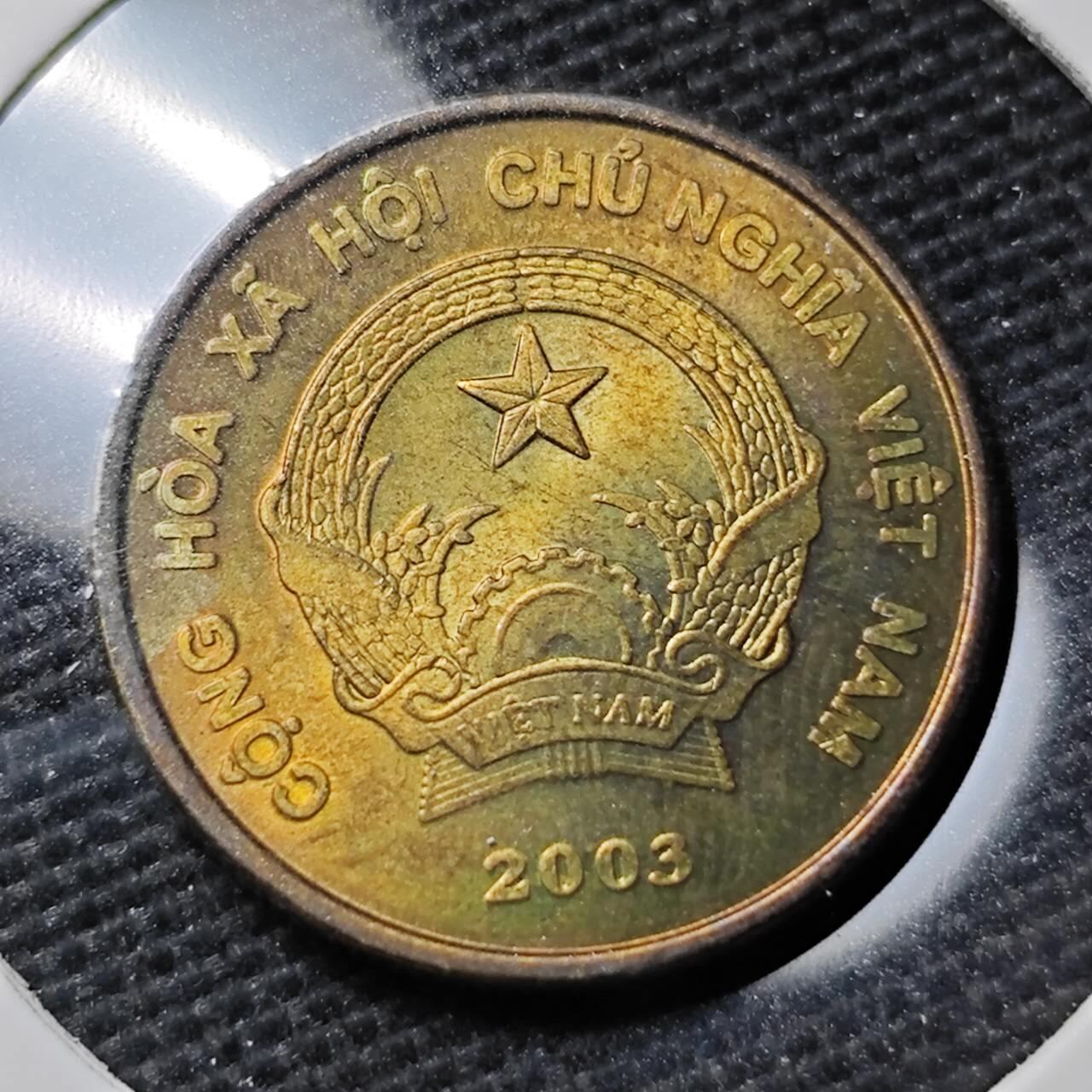 KK钱币收藏小铺 第337场 2月预留时间 周末发货 2003越南1000盾 好品