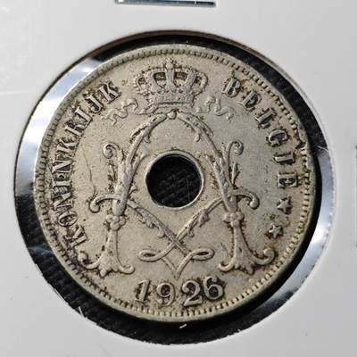 KK钱币收藏小铺 第338场 2月预留时间 周末发货 - 1926比利时25分 