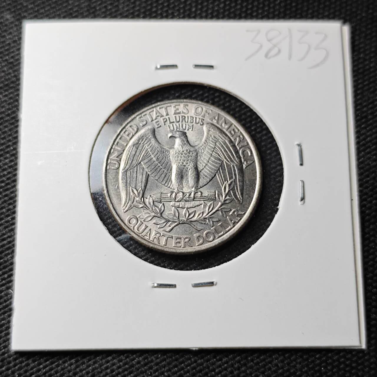 KK钱币收藏小铺 第338场 2月预留时间 周末发货 1996美国25分 好品