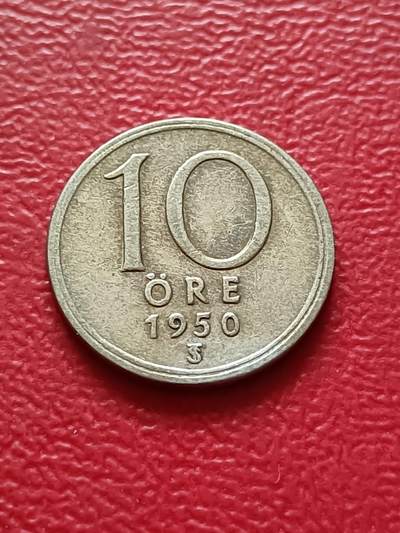 【云涧收藏】第六十三场 - 瑞典1950年10殴尔银币