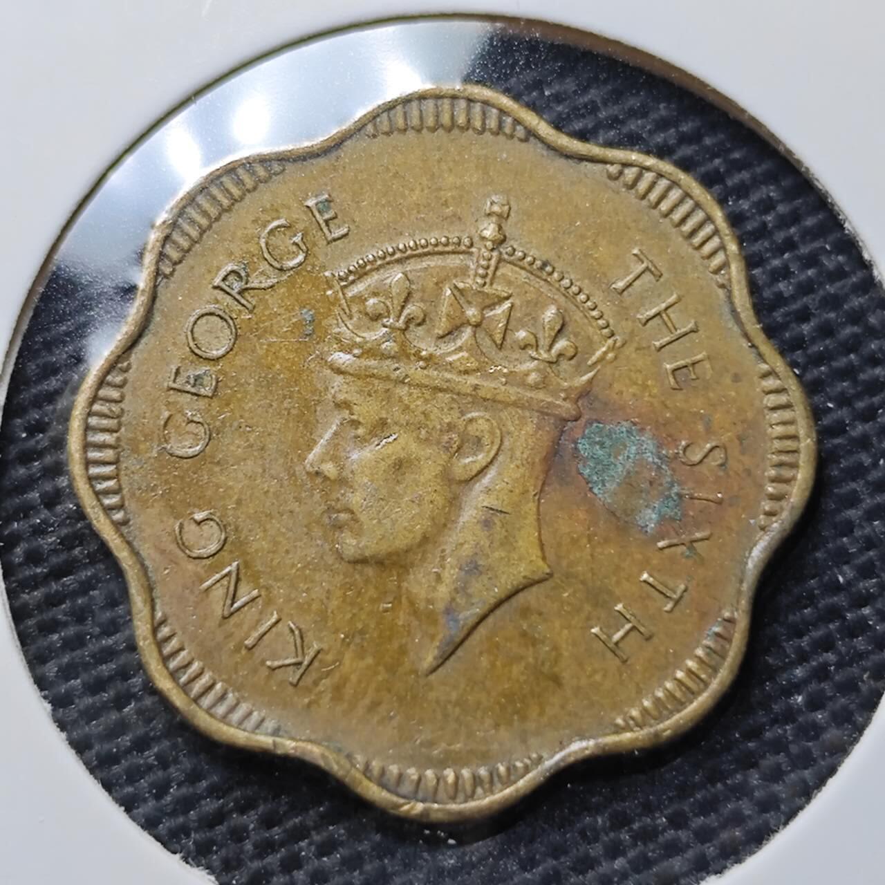 KK钱币收藏小铺 第338场 2月预留时间 周末发货 1951英属锡兰10分