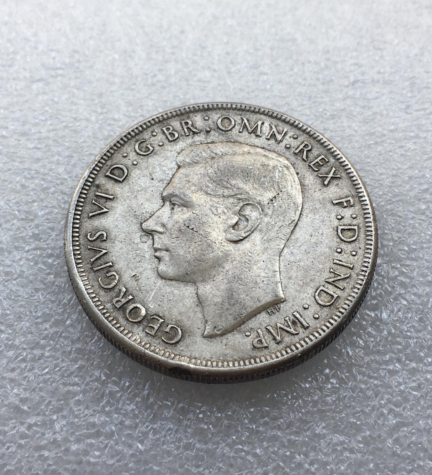 世界钱币专场拍卖 1937年澳大利亚乔治六世皇冠一克朗银币 28克925银