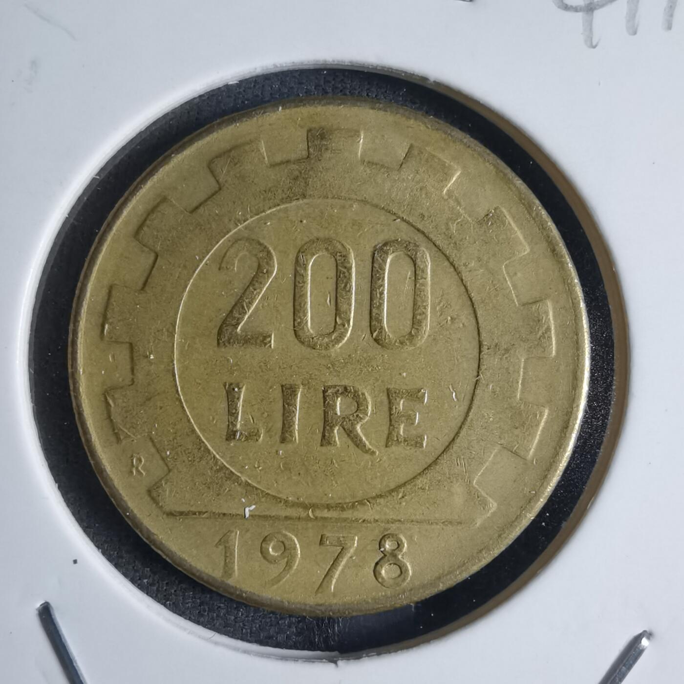 沼泽如烟--第841场 意大利1978年200里拉